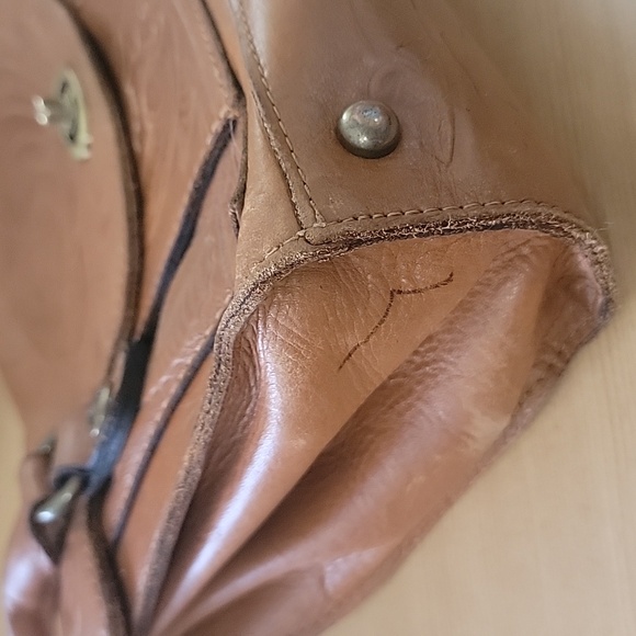 Patricia Nash Rose Florence Tooled Leather Satchel - Picture 2 of 9